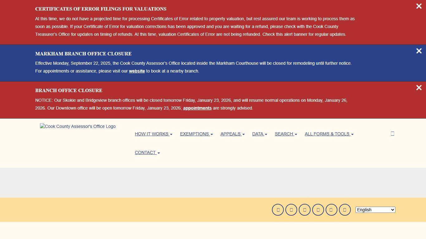 Search by Address Cook County Assessor's Office